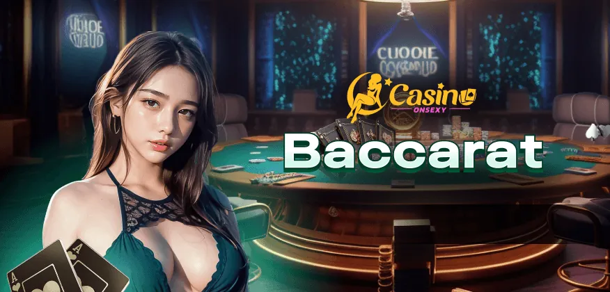 Dealer chia bài tại bàn Baccarat trong casino trực tuyến i9bet141